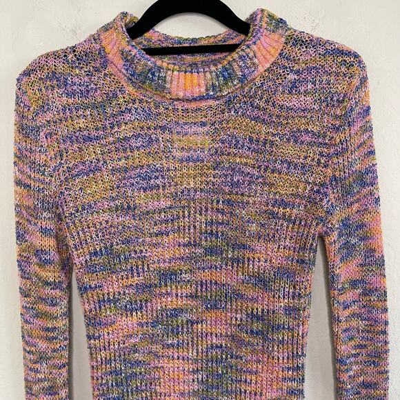 NEW Free People Blair Spacedye Pullover in Candy Combo - Size XS - Picture 6 of 6
